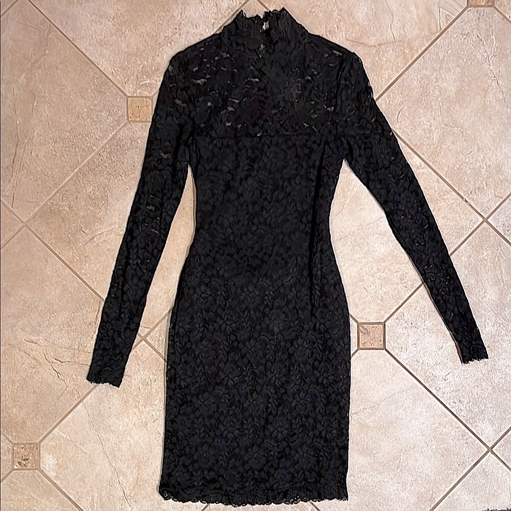 Y2K Vintage Victoria’s Secret Elegant Black Lace Dress